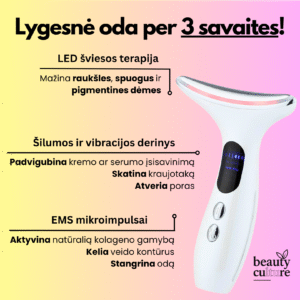 veido masažuoklis su šviesos terapija